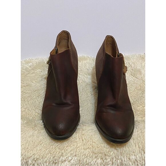 Sperry Women’s Top Sider Ankle Dasher Lillie Side Zip Block Heel Brown Sz 8 - Picture 8 of 8